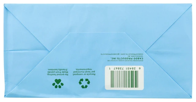 Alt view image 6 of 6 - Caboo Tree Free Paper Towels, 2 Rolls, Plastic Free, Earth Friendly, Sustainable, Strong 2 Ply Sheets