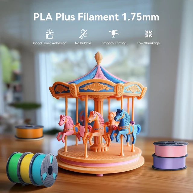 Alt view image 5 of 6 - SUNLU PLA Plus Filament 1.75mm White 1KG
