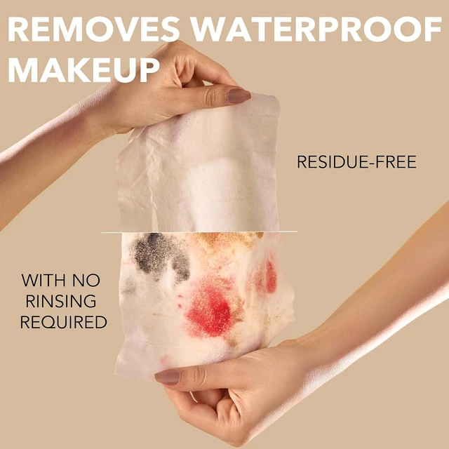 Alt view image 5 of 6 - Mivida Hypoallergenic Makeup Remover Wipes with Hyaluronic Acid, Dermatologist Tested, Alcohol Free, Fragrance Free, for Sensitive Skin, Travel Friendly, 2 x 25 Count