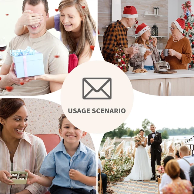 Alt view image 4 of 7 - 30 Pack 4x6 A6 White Envelopes with Stickers for Cards