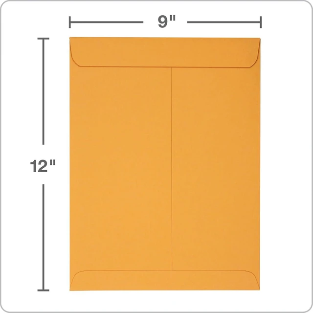 Alt view image 4 of 6 - Columbian 9x12 Catalog Envelopes, 30 Pack, Self Seal Closure, Heavyweight 28 lb Paper, Brown Kraft, for Mailing, Filing, Organizing