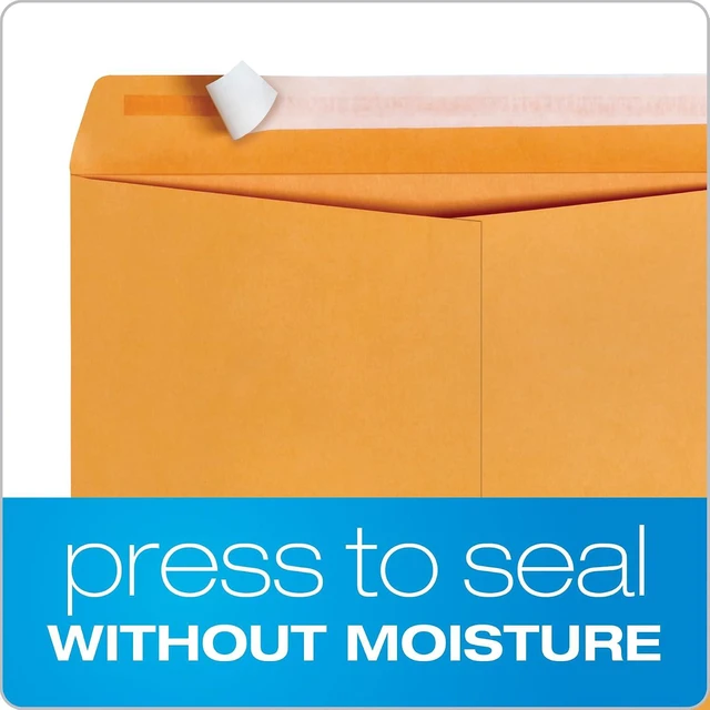 Alt view image 2 of 6 - Columbian 9x12 Catalog Envelopes, 30 Pack, Self Seal Closure, Heavyweight 28 lb Paper, Brown Kraft, for Mailing, Filing, Organizing