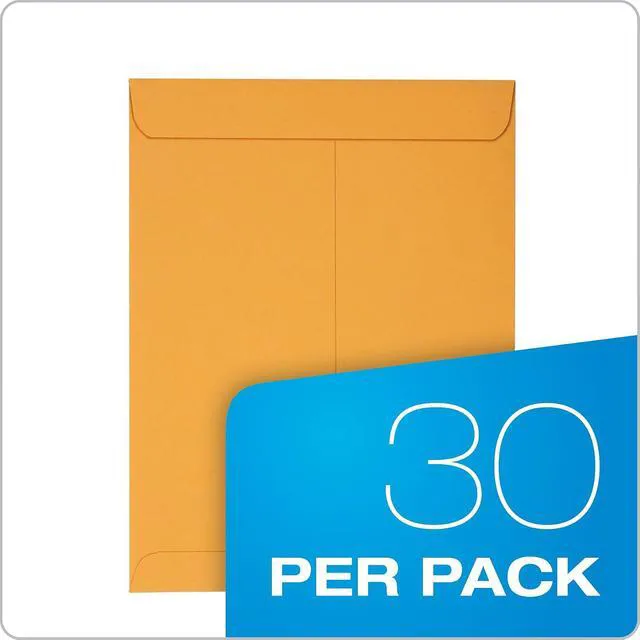 Alt view image 6 of 6 - Columbian 9x12 Catalog Envelopes, 30 Pack, Self Seal Closure, Heavyweight 28 lb Paper, Brown Kraft, for Mailing, Filing, Organizing