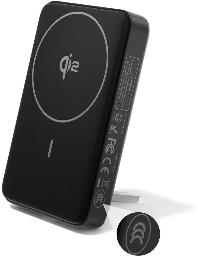 Main image of 3C Wireless Power Bank - 10000mAh (5000mAh*2) Qi2 Wireless Portable Charger 30W 3C Certified Qi2 Power Bank with Stand Airplane Safe Magnetic CCC Travel Portable Charger for iPhone 17/16/15/14