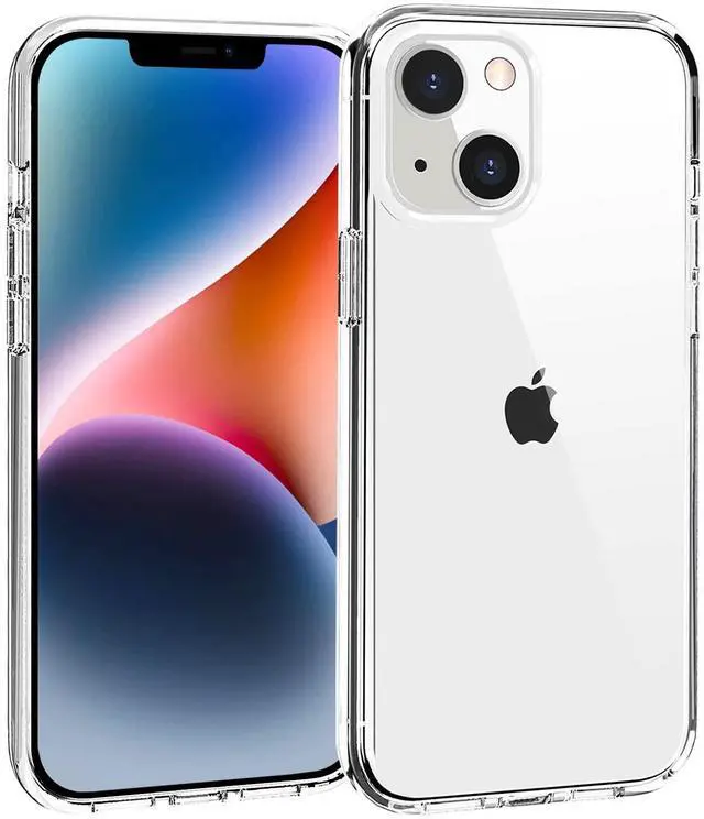 Main image of Phone Case Compatible with iPhone 13 & iPhone 14, Clear Case Shockproof Protective Bumper Slim Cover for 6.1 Inch