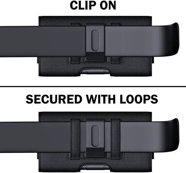 Alt view image 6 of 6 - Belt Case for Galaxy S25+ S24+ Plus, 5G S24 FE S23+ S22+ S21+ S20+ S10+ A15 A25 A54 A53 A52 A20 Cell Phone Belt Holster with Belt Clip Carry Pouch Holder (Fits Samsung Phone with Case on)