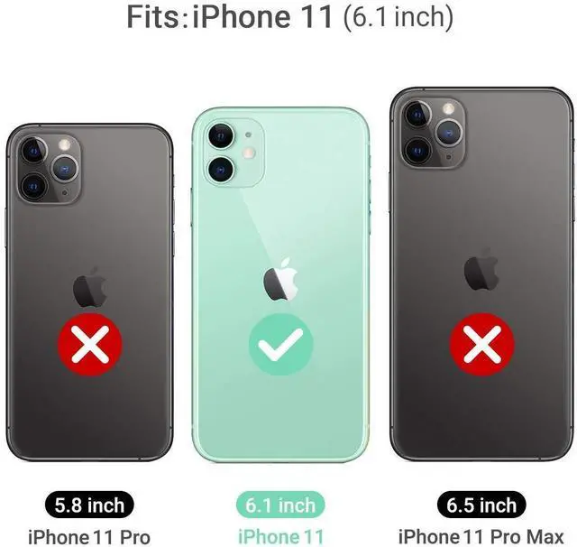 Alt view image 7 of 7 - Clear Case Compatible with iPhone 11 6.1-Inch 2019, Transparent Thin Slim Protective Phone Cover