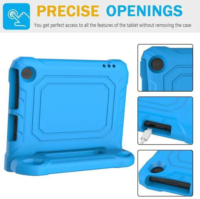 Alt view image 5 of 7 - Amazon Fire 7 Tablet Case for Kids(12th Generation, 2022 Release), Lightweight Shockproof Kids Friendly Fire 7 Kids Tablet Cover with Handle Stand Incompatible iPad Samsung Lenove, Blue
