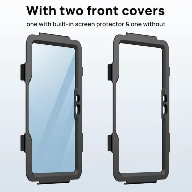 Alt view image 6 of 7 - Case for Samsung Galaxy Tab Active 5Pro 2025/Tab Active4 Pro 2022/Active Pro 2019 10.1", Heavy Duty Shockproof Drop Protection Case with Screen Protector 360° Stand,Hand/Shoulder Strap,Black