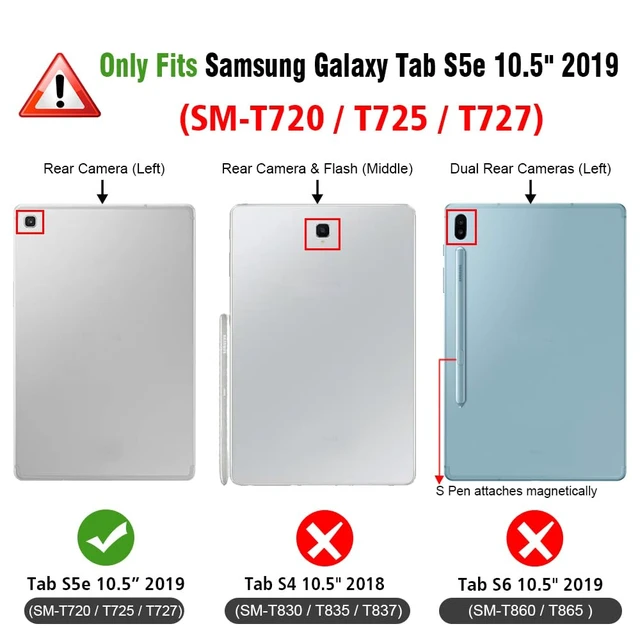 Alt view image 2 of 7 - FINTIE Keyboard Case for Samsung Galaxy Tab S5e 10.5 in 2019, Black | Detachable Magnetic Keyboard, Type-C Fast Charge, 3-Angle Stand, PU Leather & PC Shell