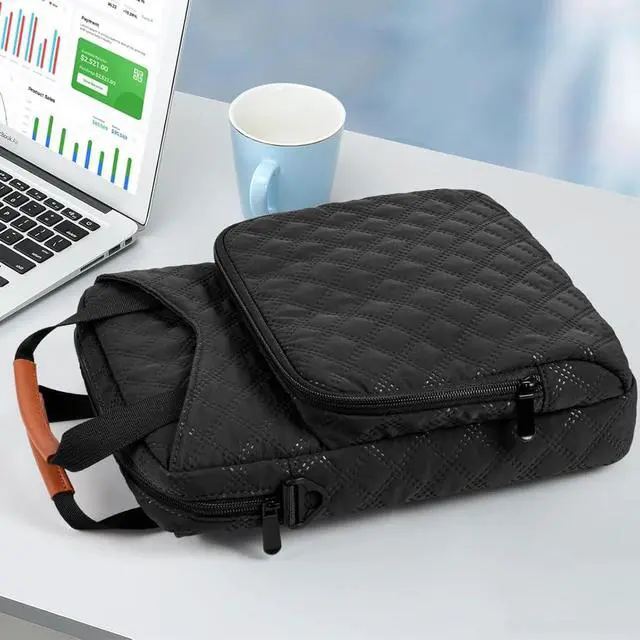 Alt view image 3 of 7 - Tablet Sleeve Bag with Shoulder Strap, Black, 9-11 inch