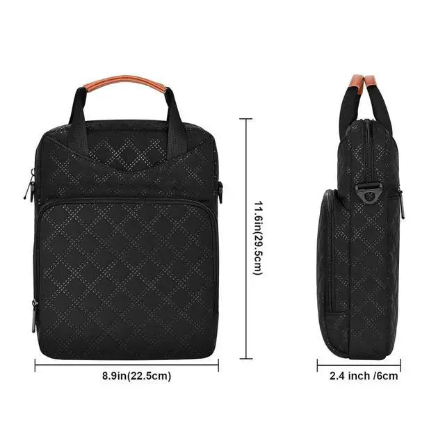 Alt view image 4 of 7 - Tablet Sleeve Bag with Shoulder Strap, Black, 9-11 inch
