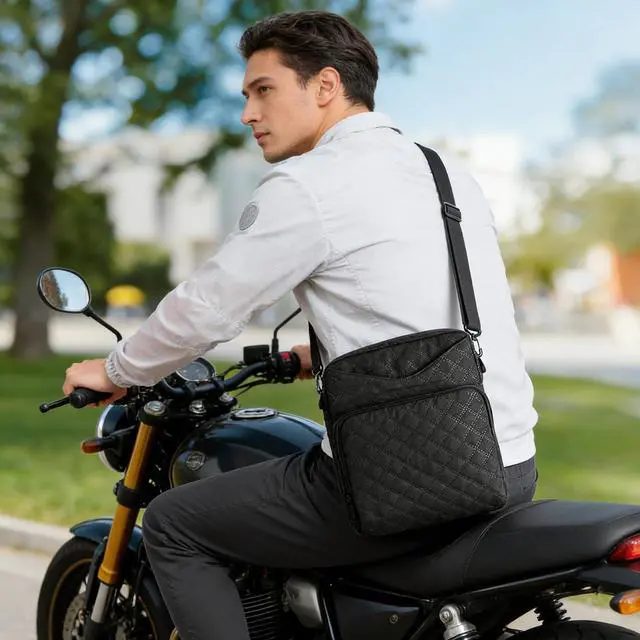 Alt view image 6 of 7 - Tablet Sleeve Bag with Shoulder Strap, Black, 9-11 inch