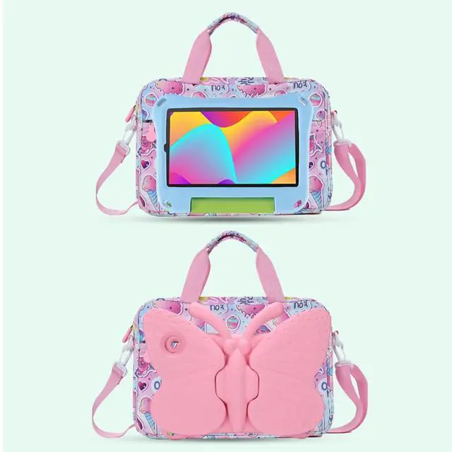 Alt view image 5 of 7 - Kids Tablet Bag for Boy Girls Unicorn Tablet Sleeve Carrying Case with Handle Shoulder Strap 13 inch Tablet Travel Bag briefcase for iPad 11 10.2 iPad 10th 10.9 Air HD 10 HD 8 Kid Pro tablet