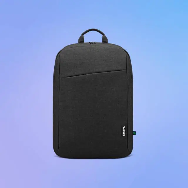 Alt view image 2 of 3 - 16 ECO Laptop Backpack - B210 - Travel Pack for Laptop or Tablet, Durable, Water-Repellent, Made from Recycled Material, Lightweight, Sleek Design for Travel, Business, Casual Backpack - Black