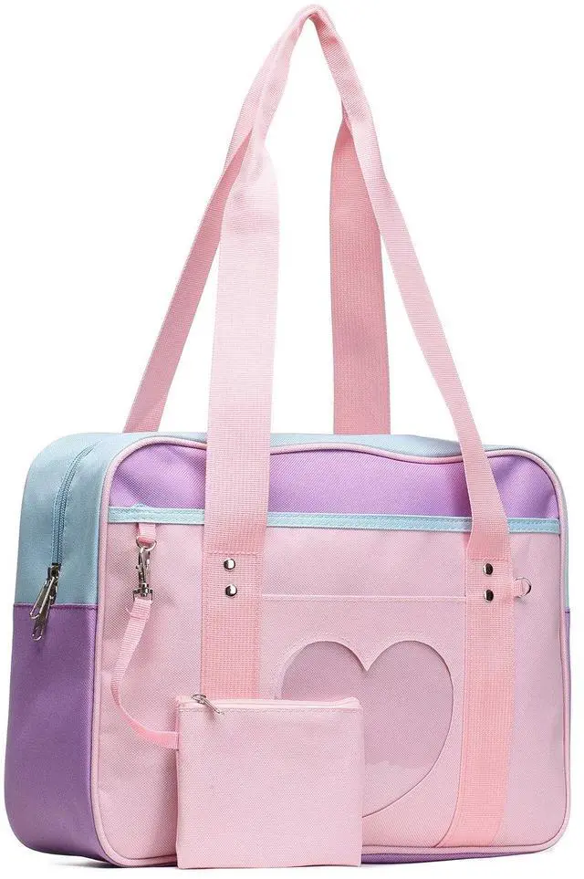 Main image of Kawaii Ita Bag Japanese School Bag Cute Tote Bag Large Shoulder Anime Heart Purse