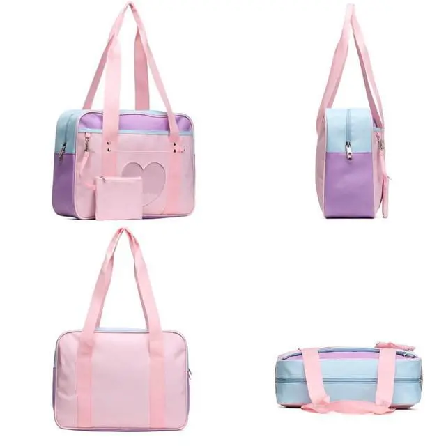 Alt view image 6 of 6 - Kawaii Ita Bag Japanese School Bag Cute Tote Bag Large Shoulder Anime Heart Purse