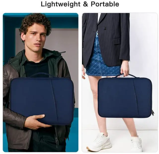 Alt view image 6 of 6 - 9-11 Inch Tablet Sleeve Bag for iPad Pro 11 M5 M4/Air 11 M2 M3 M4,Samsung Galaxy Tab A9+ S11 S9/S8 Ultra 11"/A8/S7/A7/S6 Lite 10.4"/S5e,iPad Air 5 4 10.9"/Air 2 9.7"/iPad 9 8 10.2" Pouches Case-Blue