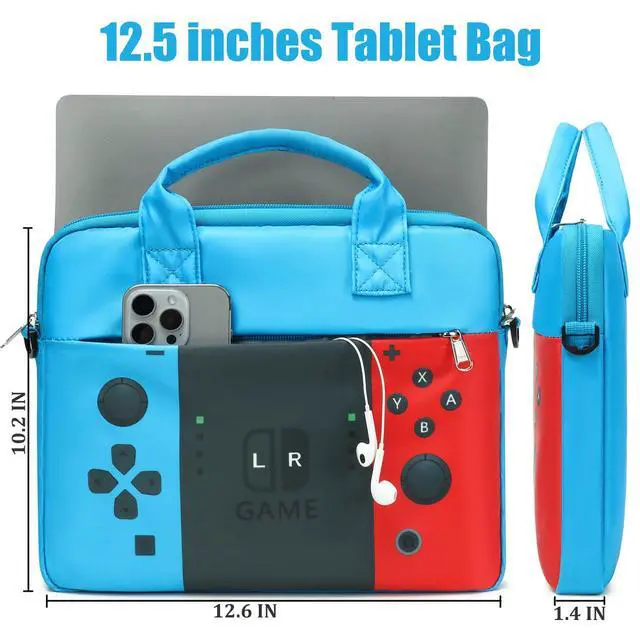 Alt view image 6 of 7 - Kids Tablet Carrying Bag, 10-12.5 Inch Tablet Sleeve Bag with Shoulder Strap, Unicorn