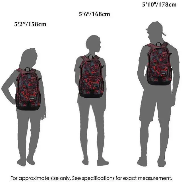 Alt view image 6 of 6 - School Backpack Travel Bag for Men & Women Lightweight College Back Pack with Laptop Compartmen