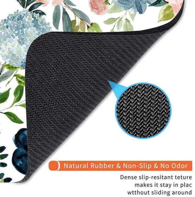 Alt view image 5 of 6 - Square Mouse Pad Pretty Flowers, Personalized Premium-Textured Custom Mouse Mat Design, Washable Mousepad Cloth, Non-Slip Rubber Base Computer Mouse Pads for Wireless Mouse