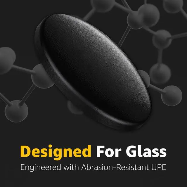 Alt view image 2 of 7 - Aero Control | 40 Dot Mouse Skates for Glass Mousepad | Durable UPE Material | Rounded Edges | Quiet and Controlled Glide