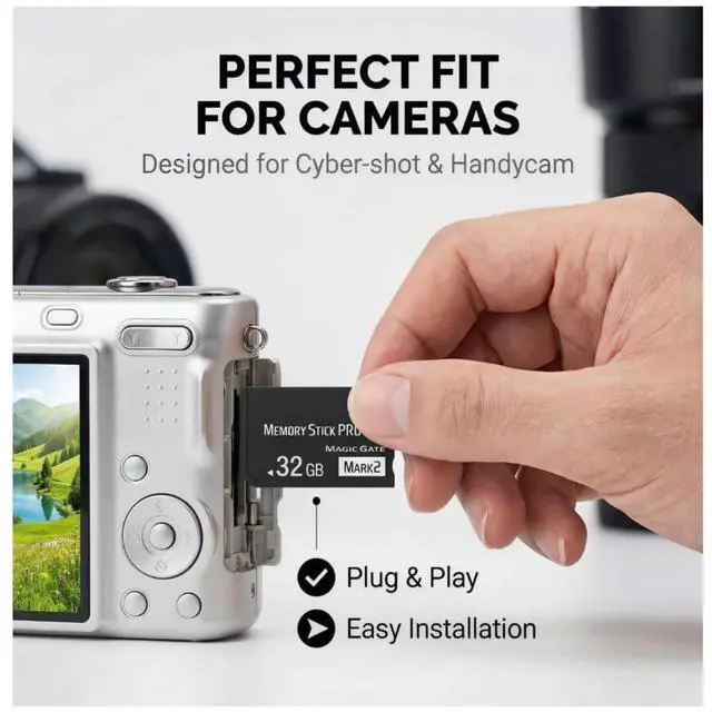 Alt view image 5 of 7 - Original 32GB Memory Stick pro Duo (Mark2) for PSP1000 2000 3000 Camera MemoryCard