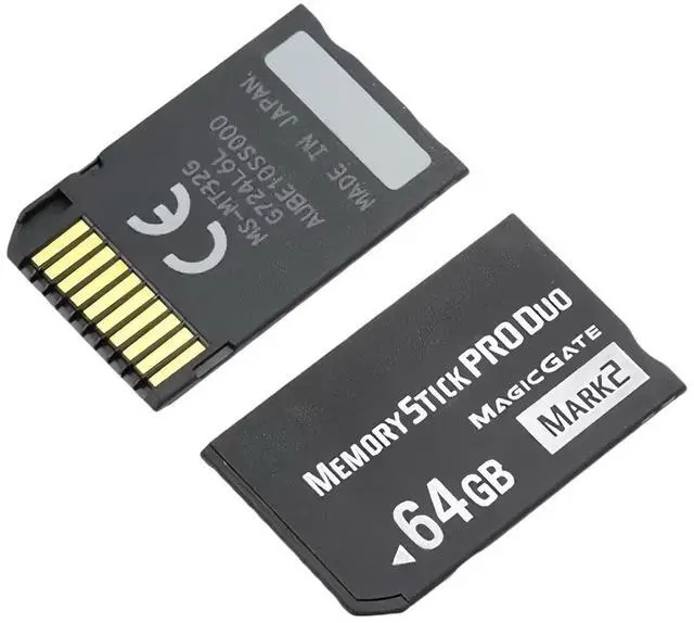 Alt view image 2 of 5 - High-Capacity 64GB Memory Stick Pro Duo MARK2 Fully Compatible with PSP1000/2000/3000, Cyber-Shot DSC, DSLR & Handycam