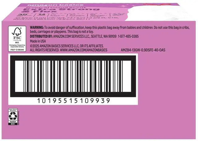 Alt view image 2 of 5 - Extra Strong & Flex Tall Kitchen Drawstring Trash Bags, Tropical Island Scent, 13 Gallon, Tear Resistant with Odor Control, 40 Count