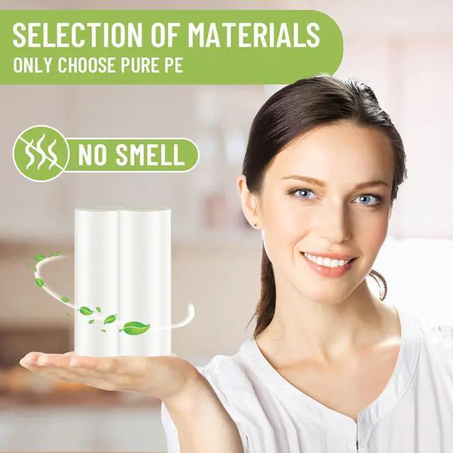 Alt view image 5 of 7 - Small Garbage Bags - 4 Gallon, 100 Count Unscented White Mini Trash Bags for Bathroom Can