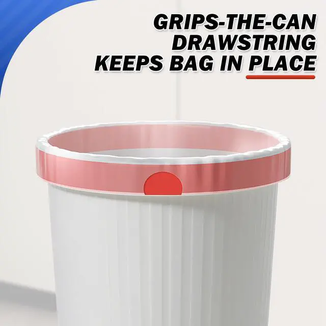Alt view image 5 of 7 - Trash Bags 13 Gallon, 20 Count Drawstring Tall Kitchen Garbage Bags, Unscented White Recycling Bags, Trash Can Wastebasket Bin Liners House Essentials for Bathroom Apartment Home and Kitchen