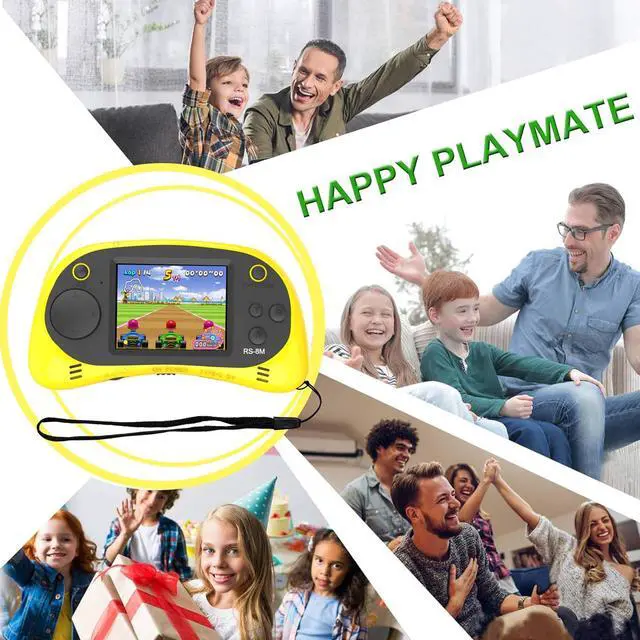 Alt view image 7 of 7 - Kids Handheld Portable Video Game Player with 200 Games - 16 Bit 2.5 Inch IPS Screen Mini Retro Electronic Machine for Boys Girls