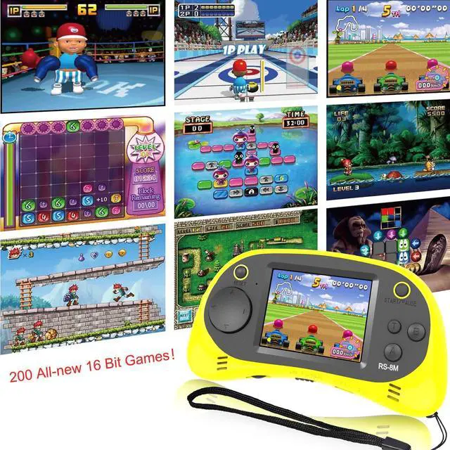 Alt view image 5 of 7 - Kids Handheld Portable Video Game Player with 200 Games - 16 Bit 2.5 Inch IPS Screen Mini Retro Electronic Machine for Boys Girls