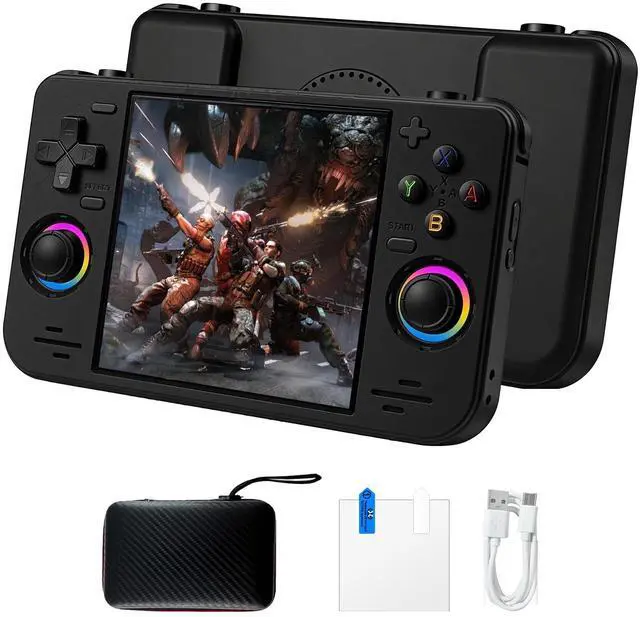Main image of RF40H Retro Handheld Game Console, 4.0 Inch 720x720 IPS Screen, Built-in 18,000+ Classic Game, Portable Hand Held Open Source Linux System, 4000mAh Battery Retro Gaming Console (Black 64GB) (Balck)