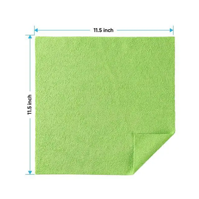 Alt view image 2 of 7 - Microfiber Cleaning Cloths, 20 Pack Cleaning Rags - Lint Free & Scratch-Free Microfiber Towels for Cars, House & Kitchen, Absorbent Cleaning Towels, Multi-Color, 11.5 x 11.5 Inch