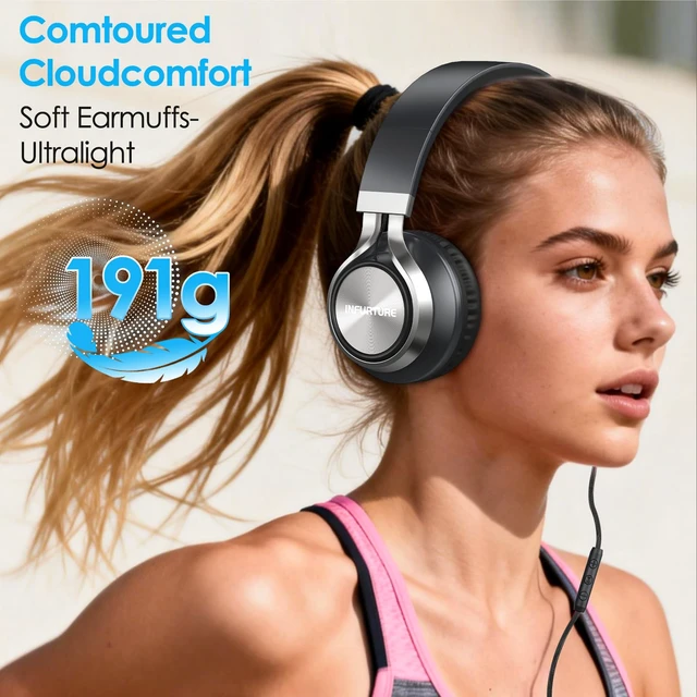 Alt view image 5 of 7 - USB C Headphone for Kids & Adults Over-Ear Headphone with HD Mic Adjustable Type C Headphones for School,Comfort Ear Cups,Hi-Fi Stereo,Cord for iPhone,iPad,Tablet,Laptop,Travel - Black