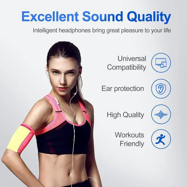 Alt view image 6 of 7 - Wired Earbuds 2 Pack, in-Ear Headphones HiFi Stereo Earbuds, Wired Earphones with Microphone Volume Control Compatible with Laptop/MP3/iPhone/ipad/Android/Computer and Other 3.5mm Jack Devices