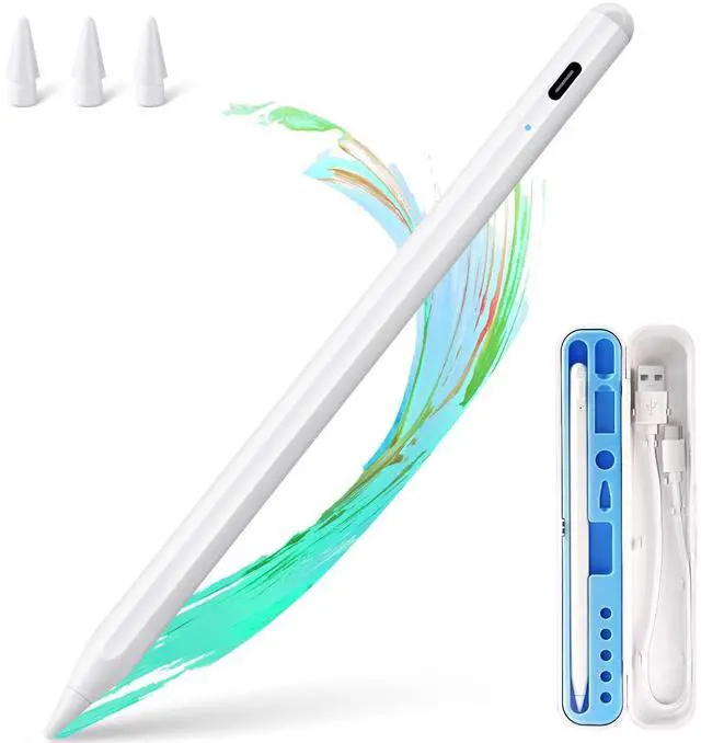 Main image of Stylus Pen for iPad Apple: Fast Charge for iPad Pencil Apple Pen with Palm Rejection Tilt Sensitivity - Pen for iPad 10/9/8/7/6, iPad Pro 12.9"/11"/13" M4, iPad mini 6/5, iPad Air 5/4/3/11"-13" M2