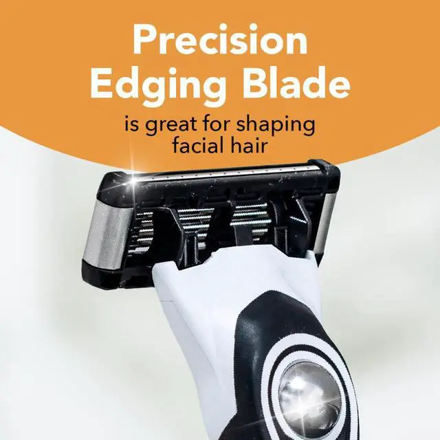 Alt view image 2 of 7 - Men's Refillable 5-Blade Razors with 1 Handle and 7 Cartridges, Smooth Shave Gift for Men