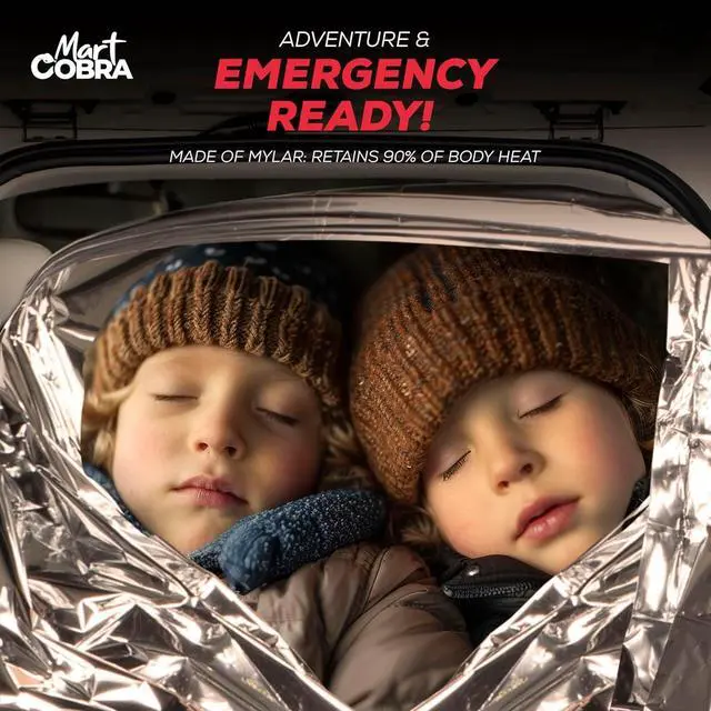 Alt view image 4 of 7 - Emergency Blanket 4-Pack Space Mylar Blankets Survival Gear and Supplies Reusable Thermal Camping Hunting Essentials First Aid Car Backpacking Marathon Kit Prepper Go Rave Bug Out Bag Foil Cold Winter