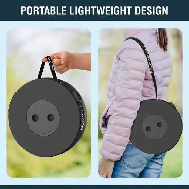 Alt view image 6 of 7 - 2026 Upgraded Collapsible Stool, Max 620lbs 2.5"-18" H Adjustable Portable Folding Stool for Adults, Retractable Foldable Telescopic Seat Camping Chair or Footrest (1x Hard Seat)
