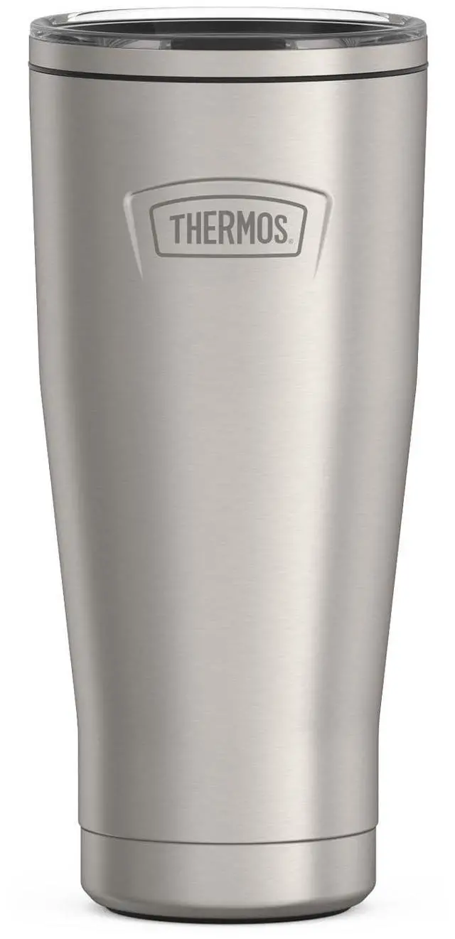 Main image of ICON SERIES, Stainless Steel Tumbler with Slide Lock, 18 Ounce, Matte Stainless Steel