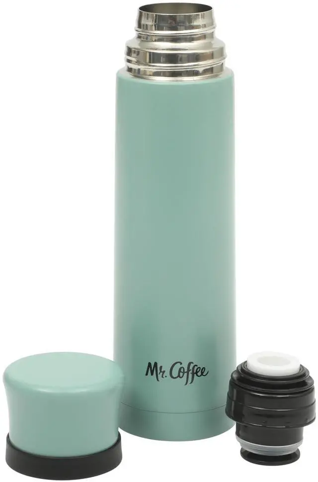 Main image of Silverleaf 23 oz Stainless Steel Thermal Bottle Double Wall Vacuum Insulated Travel Mug with Leak-Proof Lid, Teal Hot & Cold Beverage Flask for Work, Commute, or Camping