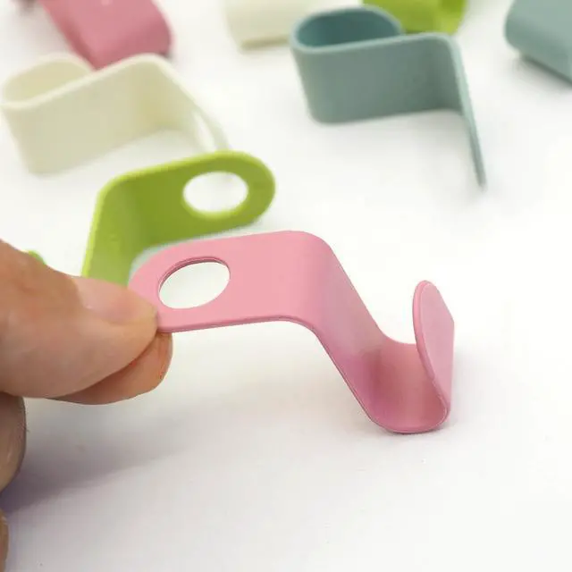 Alt view image 3 of 7 - 48 PCS Multi-Color Plastic Space-Saving Hanger Hook for Clothes, Accessories(4 Colors Mixed)