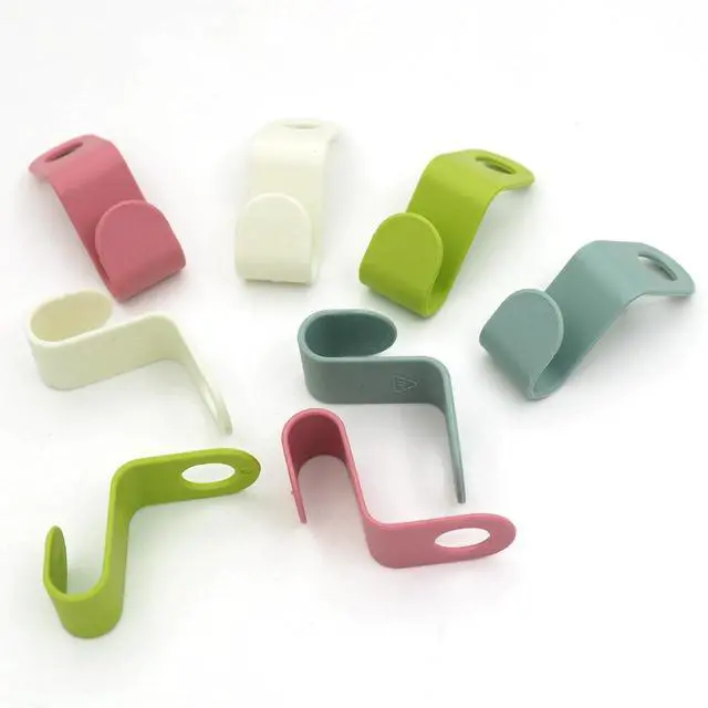 Alt view image 5 of 7 - 48 PCS Multi-Color Plastic Space-Saving Hanger Hook for Clothes, Accessories(4 Colors Mixed)