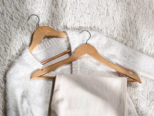 Alt view image 2 of 7 - Wooden Hangers 20 Pack, Wood Coat Hangers for Closet, Heavy Duty Clothes Hangers for Suits, Shirts, Pants, Jackets, Natural Wood Color