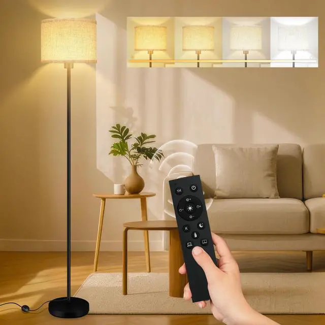 Main image of Floor Lamps for Living Room, Stepless Dimmable Floor Lamp with Remote, 2700K-6500K Colors Temperature & Brightness Adjustable,10W/1200LM Bright LED Floor Lamp, Modern Standing Lamp for Bedroom/Office