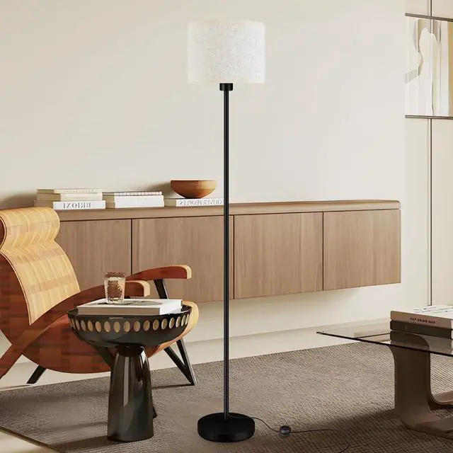 Alt view image 7 of 7 - Floor Lamps for Living Room, Stepless Dimmable Floor Lamp with Remote, 2700K-6500K Colors Temperature & Brightness Adjustable,10W/1200LM Bright LED Floor Lamp, Modern Standing Lamp for Bedroom/Office