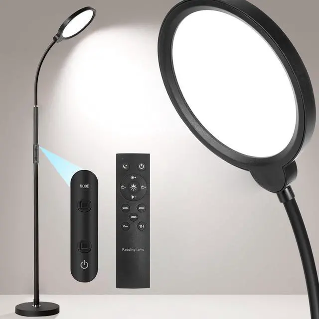 Main image of LED Floor Lamps with Remote Dimmable Timing Eye Care Standing Reading Lamp for Living Room Bedroom Office