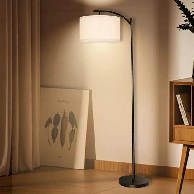 Main image of Floor Lamp for Living Room, Standing Lamp, Floor Lamp with Linen Lampshade for Home Décor, Office, Bedroom (Bulb Included)
